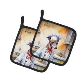 Italian Greyhound The Chef Pair of Pot Holders Kitchen Heat Resistant Pot Holders Sets Oven Hot Pads for Cooking Baking BBQ, 7 1/2 x 7 1/2 Italian Greyhound The Chef Pair of Pot Holders Kitchen Heat Resistant Pot Holders Sets Oven Hot Pads for Cooking Baking BBQ, 7 1/2 x 7 1/2